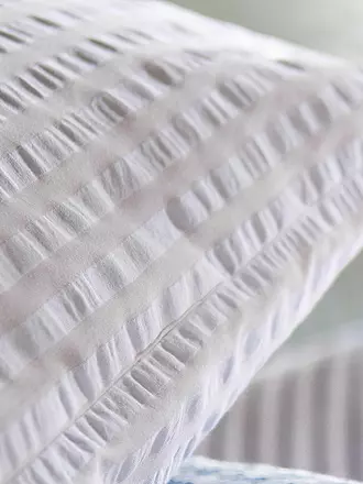 FLEURESSE | Linge de lit Seersucker RIO 70x90cm/140x200cm Blanc | 